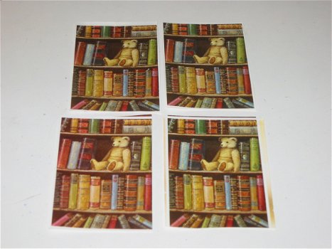 3D plaatjes --- BEER ZIT in de BOEKENKAST - 1