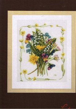 AANBIEDING MARJOLEIN BASTIN BORDUURPAKKET ,BOUQUET OF FIELD FLOWERS 125 - 1