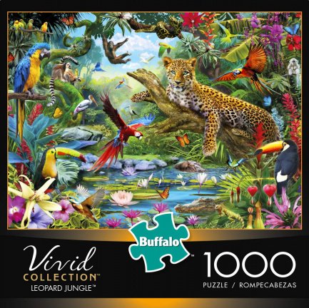 Buffalo Games - Leopard Jungle - 1000 Stukjes Nieuw - Afbeelding 2
