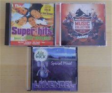 Te koop drie reclame CD's van Flair, Shell en Airwick.