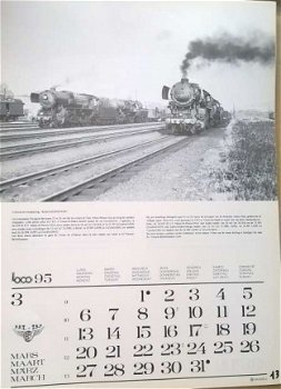 50 foto's van treinen kalender 93 / 95 / 96 / 97 / 99 - 2