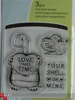 OP=OP inkadinkado clear stempel love takes time - 1