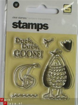 OP=OP Basic grey clear stempel duck - 1