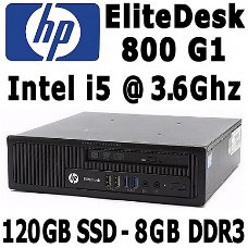 HP EliteDesk 800G1 USDT | i5 @ 3.6GHz | 120GB SSD & 1TB HDD