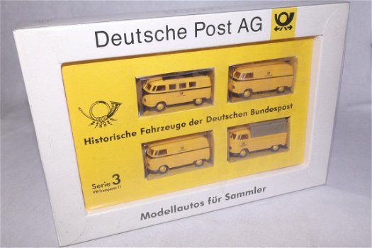 1:87 Brekina Post Serie Set 3 : 4x Volkswagen VWT1 - 0