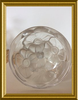 Mooie glazen kandelaar met bloemen - 5