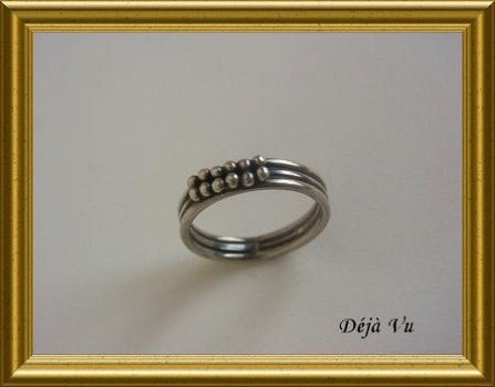 Oude zilveren ring // vintage silver ring - 3
