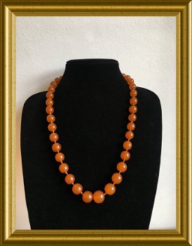 Mooie ketting : barnsteen / amber - 1