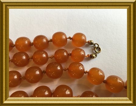 Mooie ketting : barnsteen / amber - 4