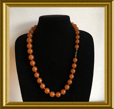 Mooie ketting : barnsteen / amber - 5