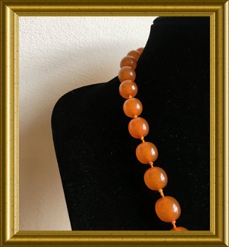 Mooie ketting : barnsteen / amber - 7