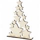 Houten Kersthanger Merry Christmas met jute touw 22 cm - 3 - Thumbnail