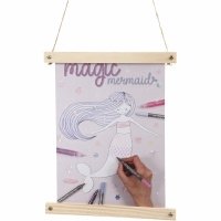 Houten latjes poster hanger A4 - 1 set excl. poster - 1