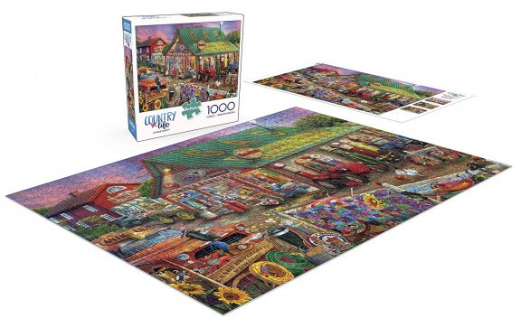 Buffalo Games - Antique Market - 1000 Stukjes Nieuw - Afbeelding 3