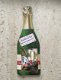 Mooie piramide kerstkaart champagnefles - 1 - Thumbnail