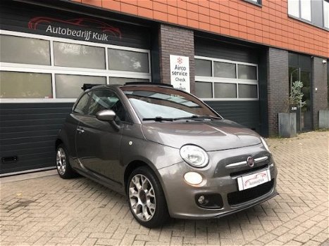 Fiat 500 - 1.2 cabriolet Nw model airco lage km stand vol optie, s - 1