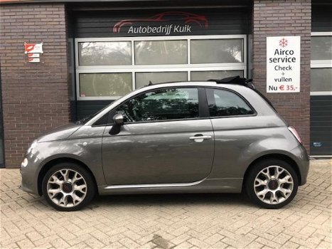 Fiat 500 - 1.2 cabriolet Nw model airco lage km stand vol optie, s - 1