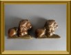 Twee kleine bronzen leeuwtjes - 8 - Thumbnail