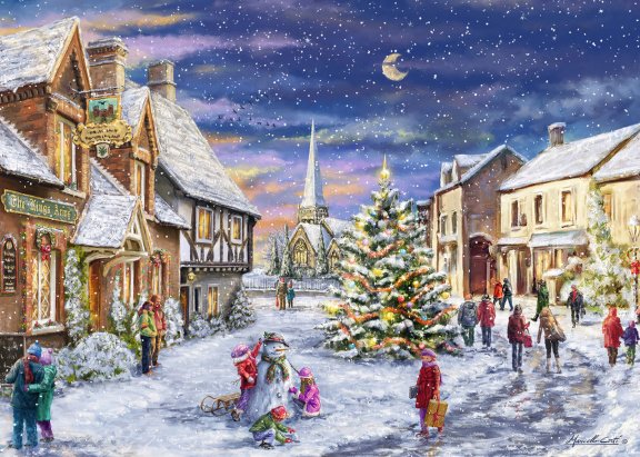 Ravensburger - Christmas Village - 1000 Stukjes Nieuw - nr. 1