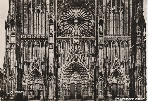 Frankrijk Strasbourg La Cathedrale-Fcade Principale Occidentale - 1