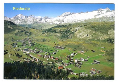 J012 Rieseralp mit Riederfurka / Aletschgletscher / Zwitserland - 1