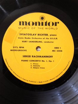 Sergei Rachmaninoff - Sviatoslav Richter - LP - 1956 - 5