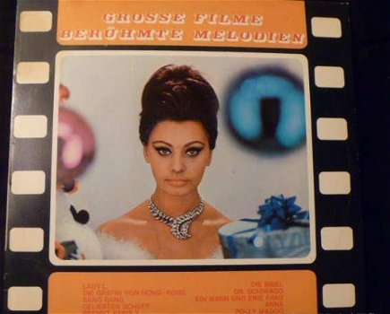 Grosse Filme Berühmte Melodiën - foto Sophia Loren - LP 1967 - 1