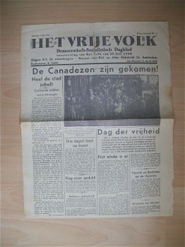Het Vrije Volk No. 4, Dinsdag 8 mei 1945 - 1