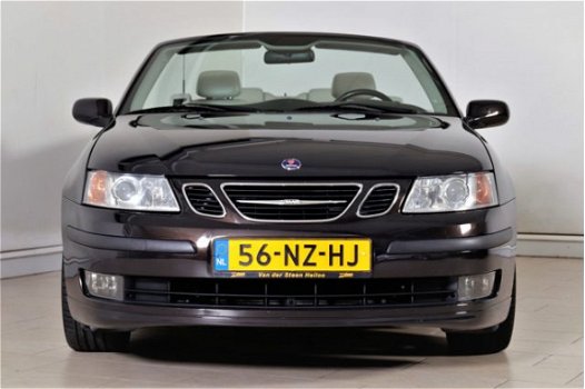 Saab 9-3 Cabrio - 1.8T VECTOR NAVIGATIE LEDER AIRCO CRUISE LMV17 NEDERLANDSE AUTO - 1