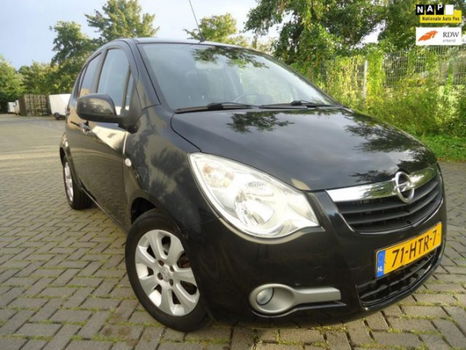 Opel Agila - 1.2 Enjoy - 67.000KM - AIRCO - ZWART - BWJR 2009 - 1