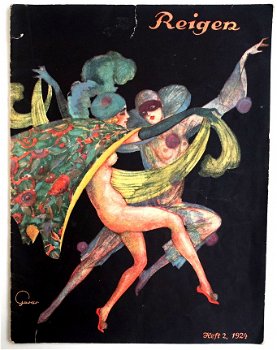 [Art Deco Carnaval] 1924 Reigen Hft 2 Blätter galanter Kunst - 1