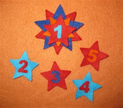 verjaardagsmedaille met 5 getallen - 2