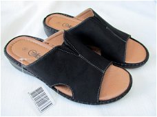 COMFORT DAMES SLIPPER , ZWART , MAAT 38 , NIEUW !