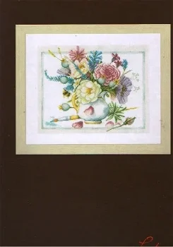 MARJOLEIN BASTIN BORDUURPAKKET ,FLOWERS IN WHITE POT 375 - 1