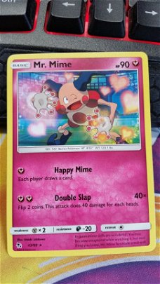 Mr. Mime  43/68  Rare Sun & Moon: Hidden Fates