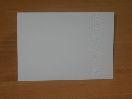 Figuurkaart - EMBOSSING KAART --> SNEEUWVLOKKEN Nr. 1 --> Wit - 0