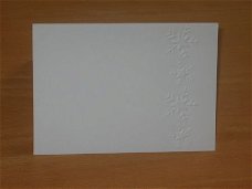 Figuurkaart - EMBOSSING KAART --> SNEEUWVLOKKEN Nr. 1 --> Wit