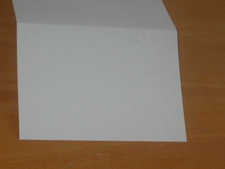 Figuurkaart - EMBOSSING KAART --> SNEEUWVLOKKEN Nr. 1 --> Wit - 1