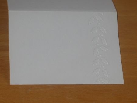 Figuurkaart --- EMBOSSING KAART ---> HULSTTAK Nr. 1 ---> Wit - 2