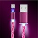 Magnetische mobiele Telefoon led Oplaad Kabel roze I-Phone - 1 - Thumbnail