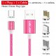 Magnetische mobiele Telefoon led Oplaad Kabel roze I-Phone - 2 - Thumbnail