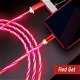 Magnetische mobiele Telefoon led Oplaad Kabel roze I-Phone - 3 - Thumbnail