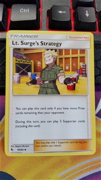 Lt. Surge's Strategy 60/68 Sun & Moon: Hidden Fates - 1