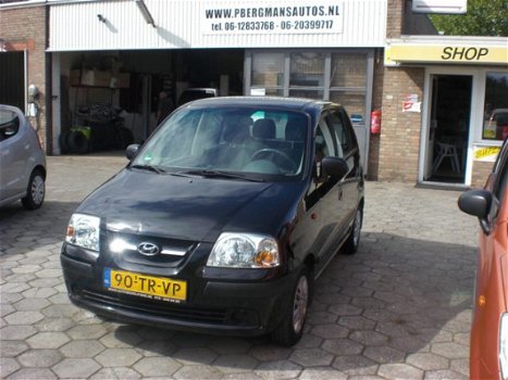 Hyundai Atos - 1.1i Active Young ZWART-BJ 2007-APK 14-MEI-2020 - 1