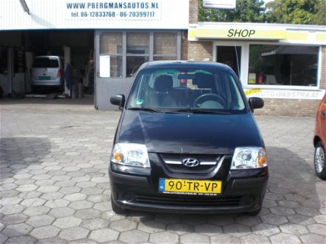 Hyundai Atos - 1.1i Active Young ZWART-BJ 2007-APK 14-MEI-2020 - 1