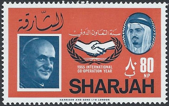 Postzegels Sharjah - 1966 - Année de la coopération (80) - 1