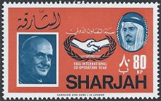 Postzegels Sharjah - 1966 - Année de la coopération (80)