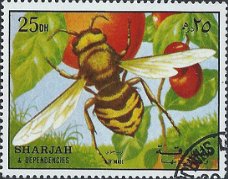 Postzegels Sharjah - 1972 - Insecten (25)