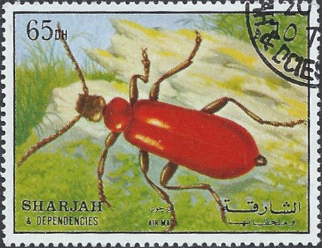 Postzegels Sharjah - 1972 - Insecten (65) - 1