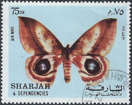Postzegels Sharjah - 1972 - Vlinders (75) - 1